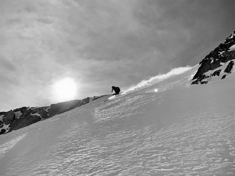 Julian Freund in the Mountains for Skiing